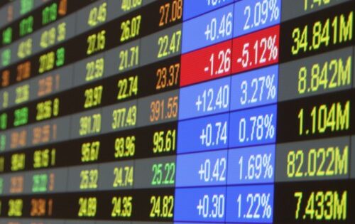 valores en bolsa