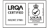 Logo certificado de calidad ISO IEC 27001