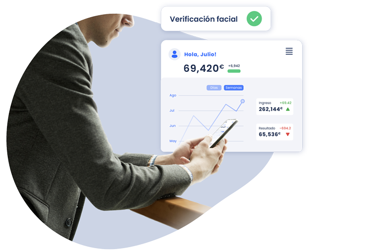 Un usuario consulta una operación financiera tras un onboarding exitoso