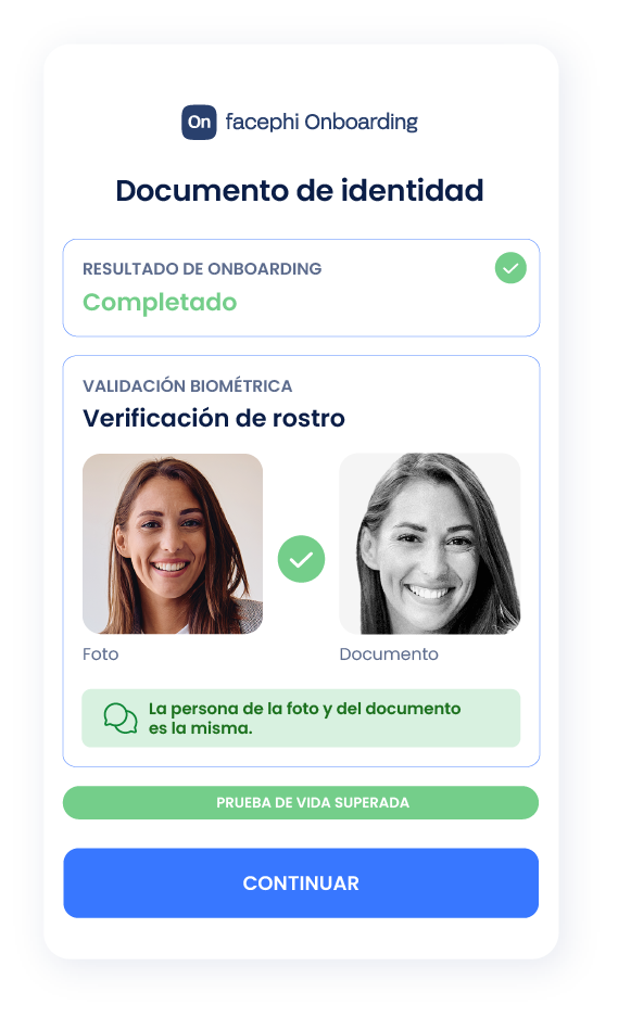 Tarjeta explicativa del tercer paso en el proceso de Onboarding
