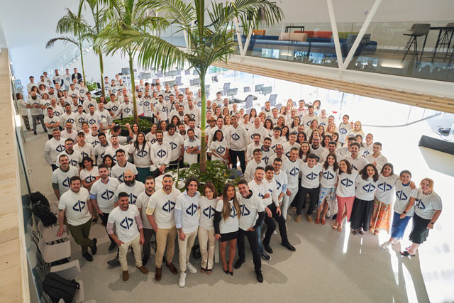 El equipo de Facephi en las oficinas centrales de Alicante