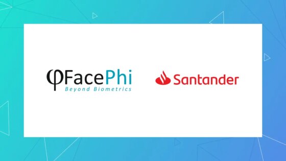Logo Facephi y banco Santander