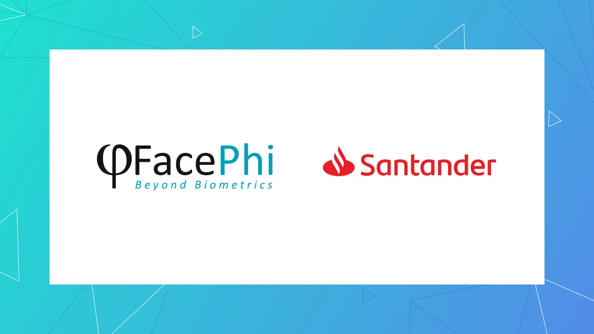 Logo Facephi y banco Santander
