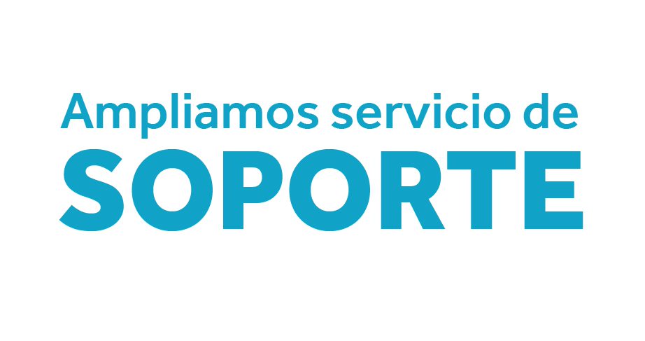texto ampliamos servicio de soporte