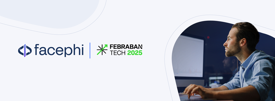 Banner del evento FEBRABAN TECH 2025, en el que estará presente Facephi