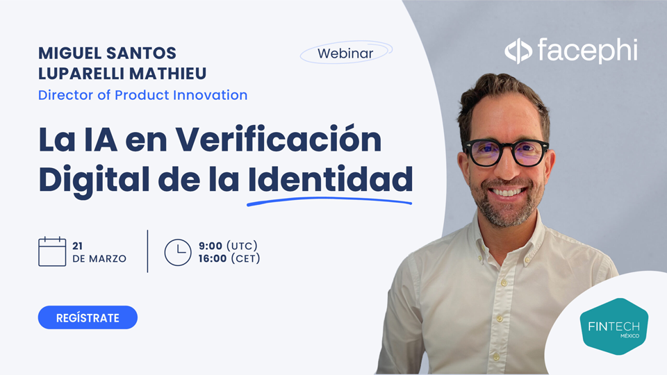 Banner del webinar impacto de la IA en la verificación digital de la identidad